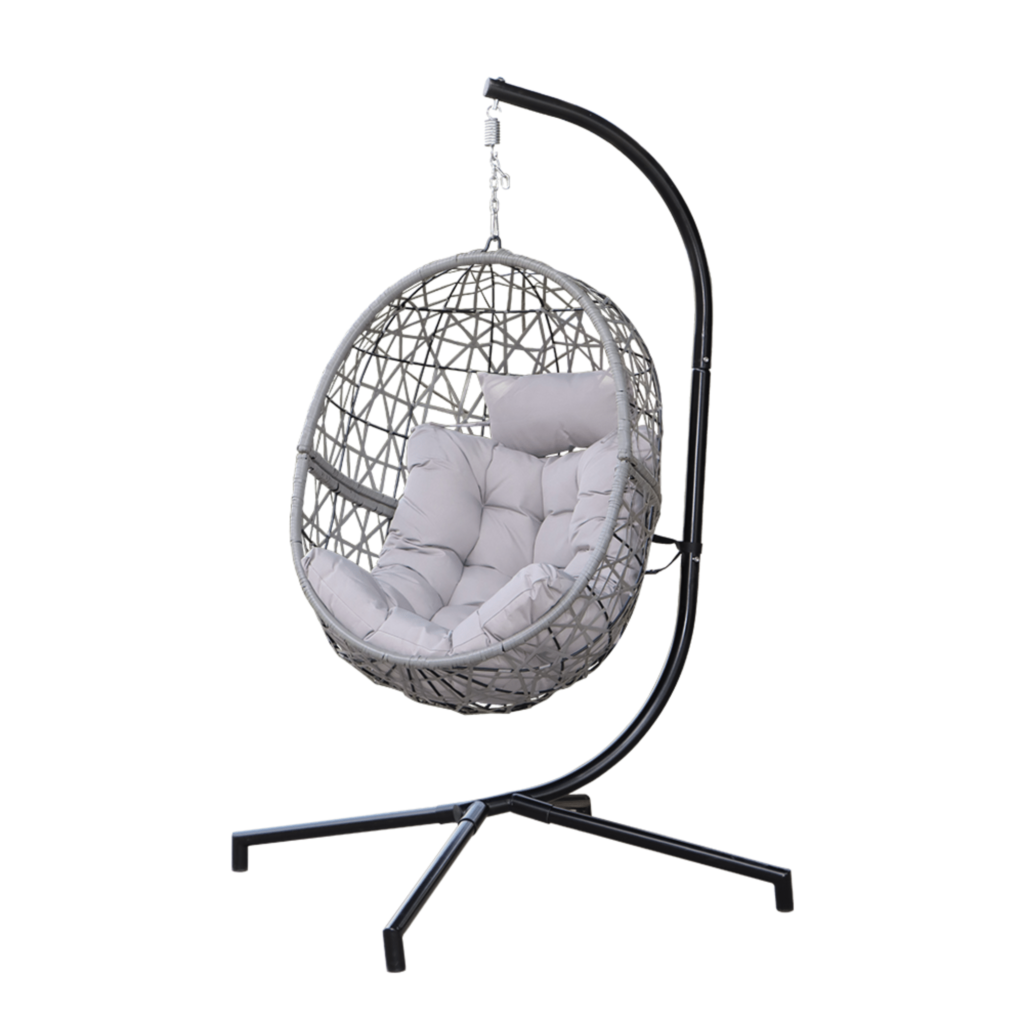 hangstoel buiten met standaard