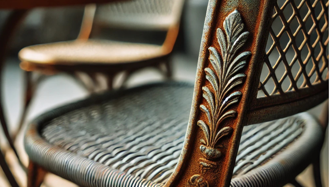 Roest verwijderen van tuinmeubelen