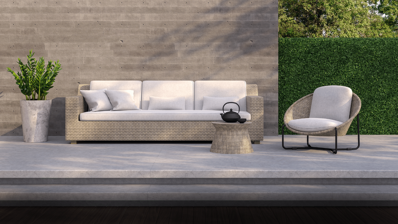 Kan een loungeset het hele jaar buiten blijven staan?