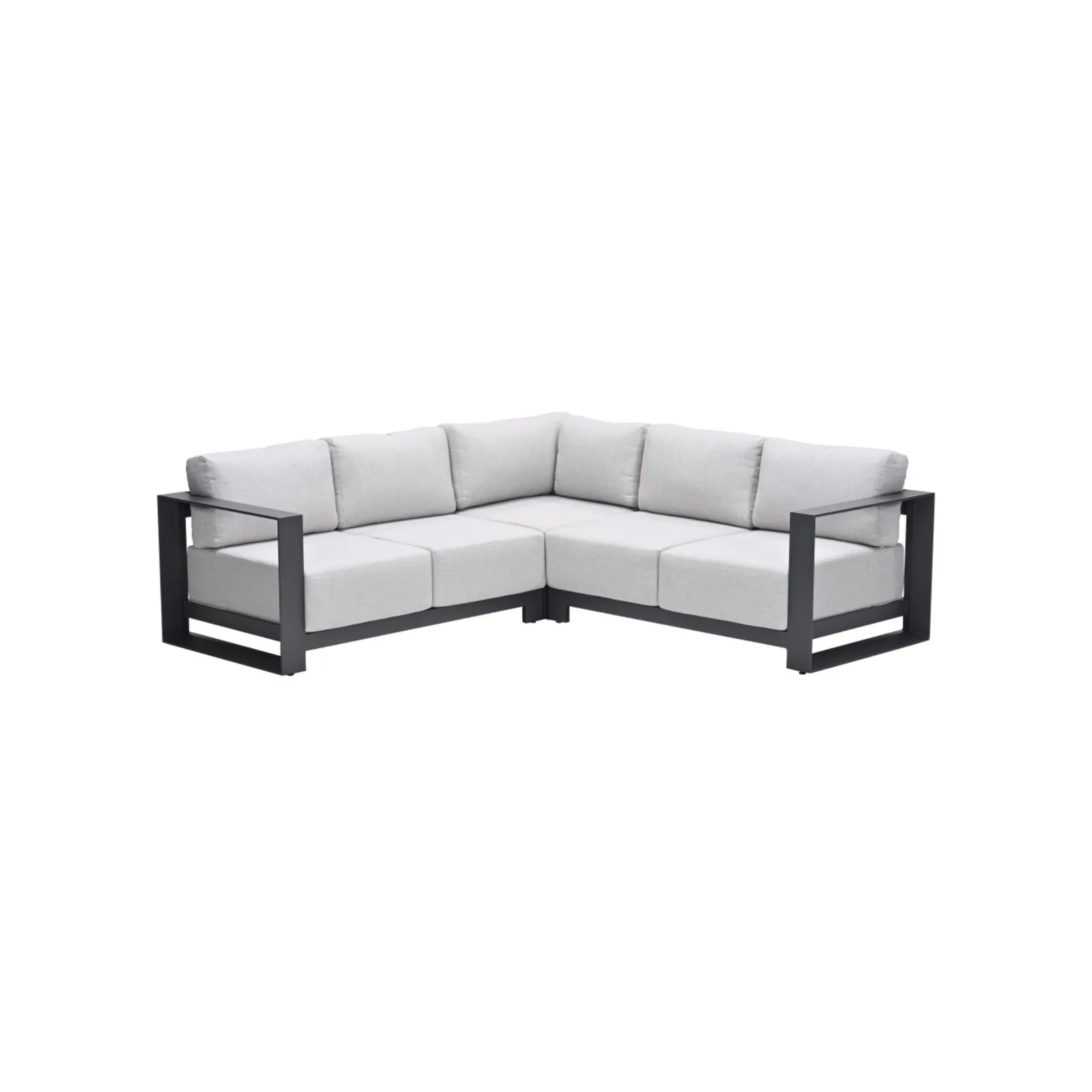 Levanto hoek loungeset - 3-delig - carbon black - valley sand